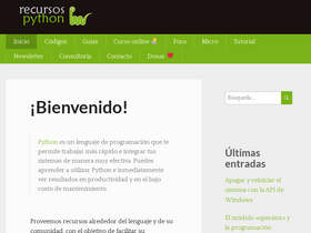 'recursospython.com' screenshot