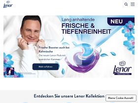 'lenor.de' screenshot