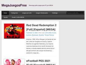 'megajuegosfree.com' screenshot