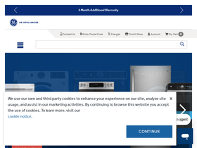 'geappliances.ca' screenshot