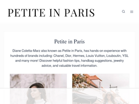 'petiteinparis.com' screenshot