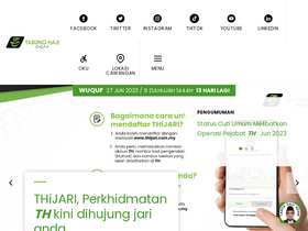 'tabunghaji.gov.my' screenshot