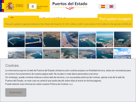 'puertos.es' screenshot