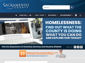 'saccounty.gov' screenshot