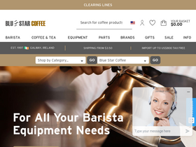 'bluestarcoffee.eu' screenshot