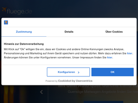 'fluege.de' screenshot