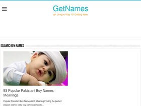 'getnames.net' screenshot