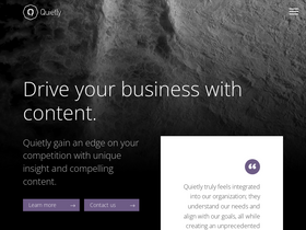 'quiet.ly' screenshot