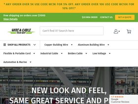 'wireandcableyourway.com' screenshot