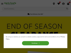 'harrisscarfe.com.au' screenshot