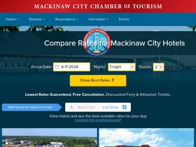 'mackinaw-city.com' screenshot