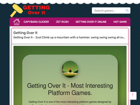 Getting Over It - Most Interesting Platform Games.