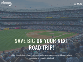 'ballparksavvy.com' screenshot