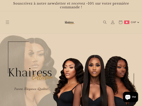 khairess.com homepage screenshot