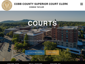 'cobbsuperiorcourtclerk.com' screenshot
