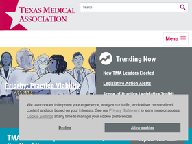 'texmed.org' screenshot