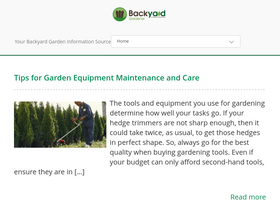 'backyardgardener.com' screenshot