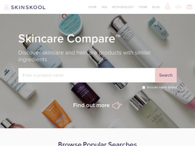 'skinskoolbeauty.com' screenshot
