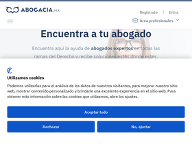 'abogacia.mx' screenshot
