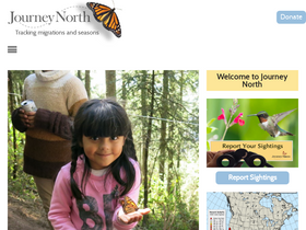 'journeynorth.org' screenshot