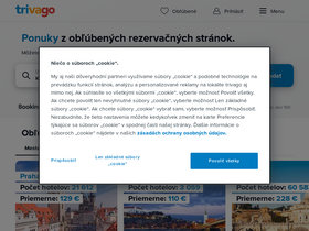 'trivago.sk' screenshot
