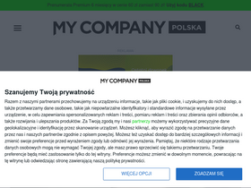 'mycompanypolska.pl' screenshot