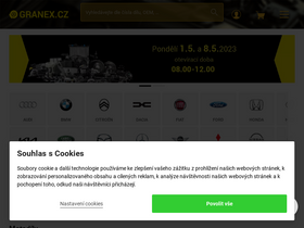 'granex.cz' screenshot