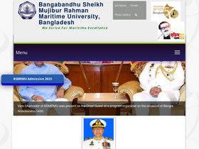 'bsmrmu.edu.bd' screenshot