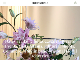 fdkflorals.com homepage screenshot