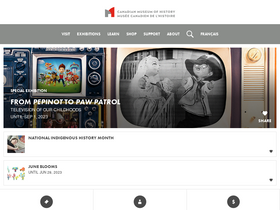'historymuseum.ca' screenshot