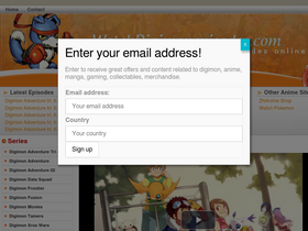 'watchdigimonepisodes.com' screenshot