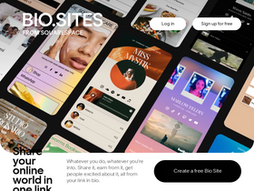 'bio.site' screenshot