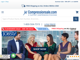 'compressionsale.com' screenshot