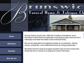 'brunswickfuneralhome.ca' screenshot
