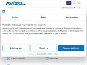 'avizo.cz' screenshot