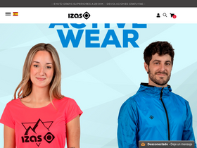 'izas-outdoor.com' screenshot