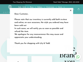 'lilyandtoddny.com' screenshot