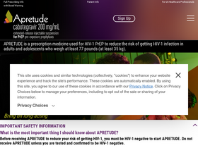 'apretude.com' screenshot