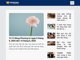 'viendongdaily.com' screenshot