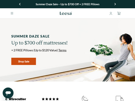 'leesa.com' screenshot