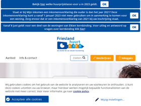 'frieslandhuurt.nl' screenshot