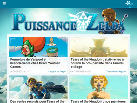 'puissance-zelda.com' screenshot