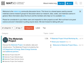 'matsci.org' screenshot