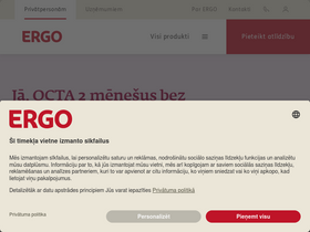 'ergo.lv' screenshot