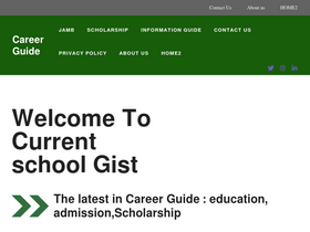 'currentschoolgist.com' screenshot