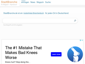 'stadtbranche.de' screenshot