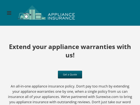 'appliance-insurance.co.uk' screenshot