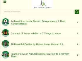 'theislamicquotes.com' screenshot