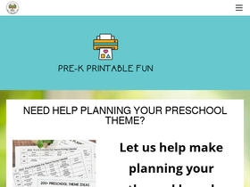 'prekprintablefun.com' screenshot