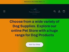 pooch2spoil.com homepage screenshot